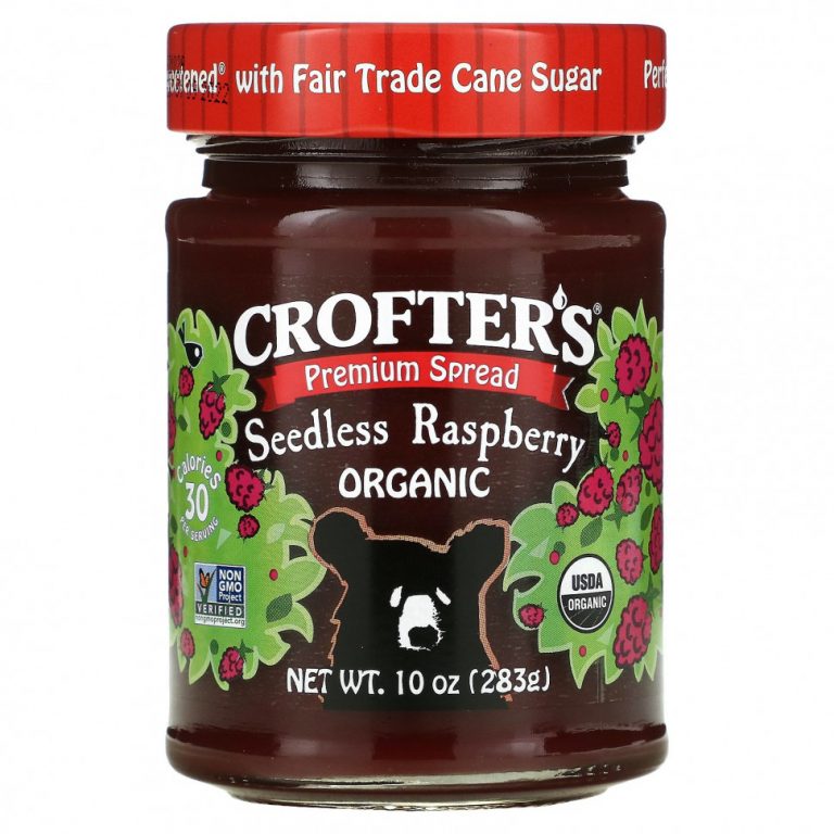 Crofter’s Organic, Organic Premium Spread, малина без косточек, 283 г (10 унций)