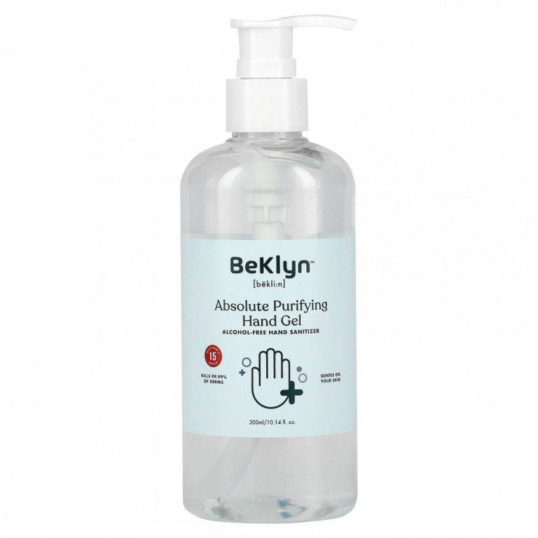 BeKLYN, Absolute Purifying Hand Gel, Alcohol-Free Hand Sanitizer, 10.14 fl oz (300 ml)