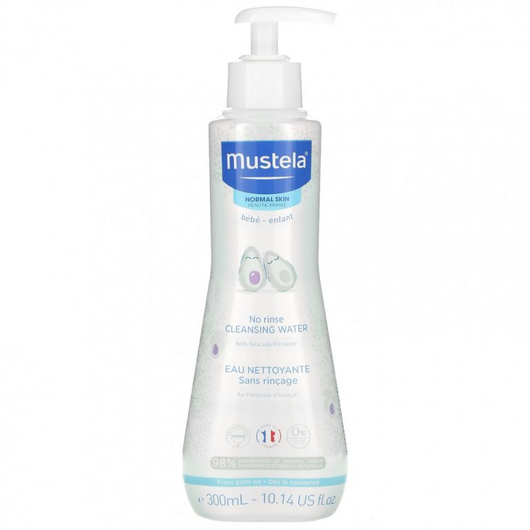 Mustela, Baby, Очищающая вода без ополаскивания, 10,14 жидких унций (300 мл)