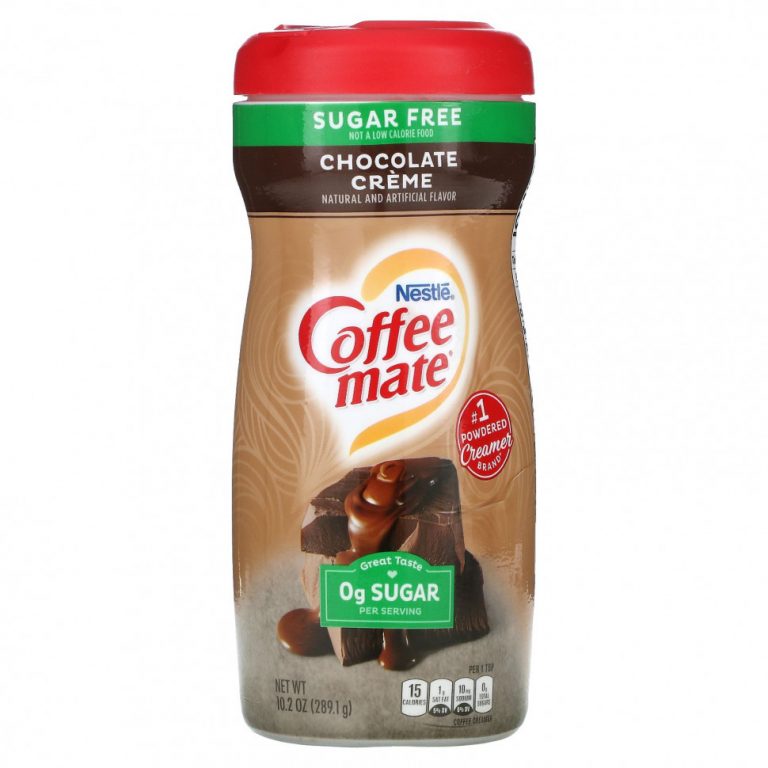 Coffee Mate, сухие сливки для кофе, без сахара, со вкусом шоколадного крема, 289,1 г (10,2 унции)