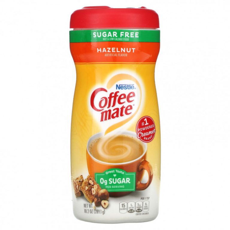 Coffee Mate, Кофейные сливки в порошке, без сахара, фундук, 289,1 г (10,2 унции)