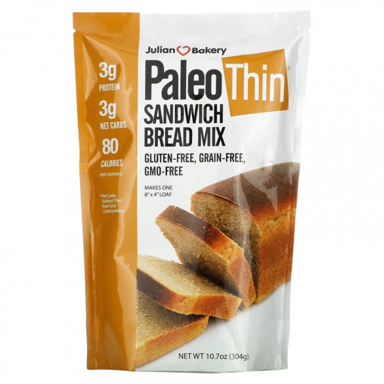 Julian Bakery, Paleo Thin, смесь для выпечки хлеба для сэндвичей, 304 г (10,7 унции)