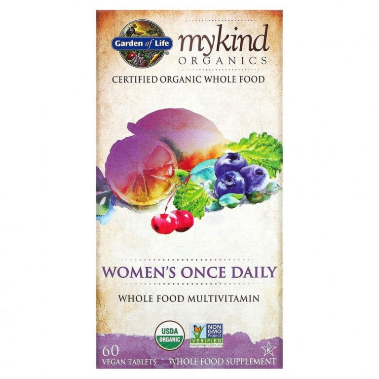 Garden of Life, KIND Organics, Women’s Once Daily, 60 веганских таблеток