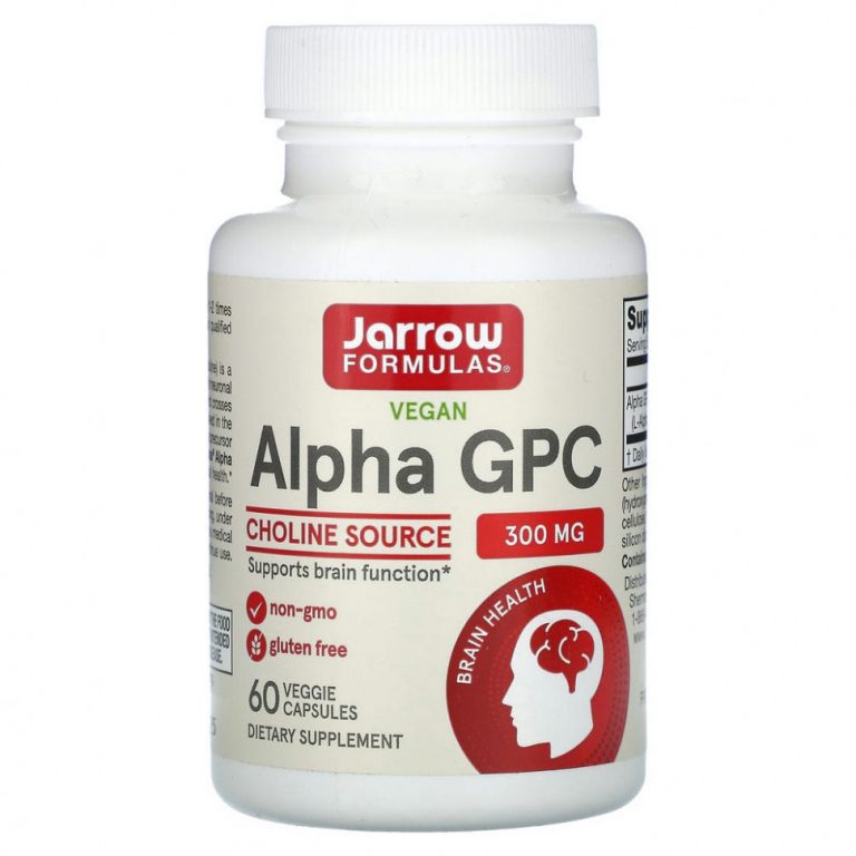 Jarrow Formulas, альфа ГФХ, 300 мг, 60 растительных капсул