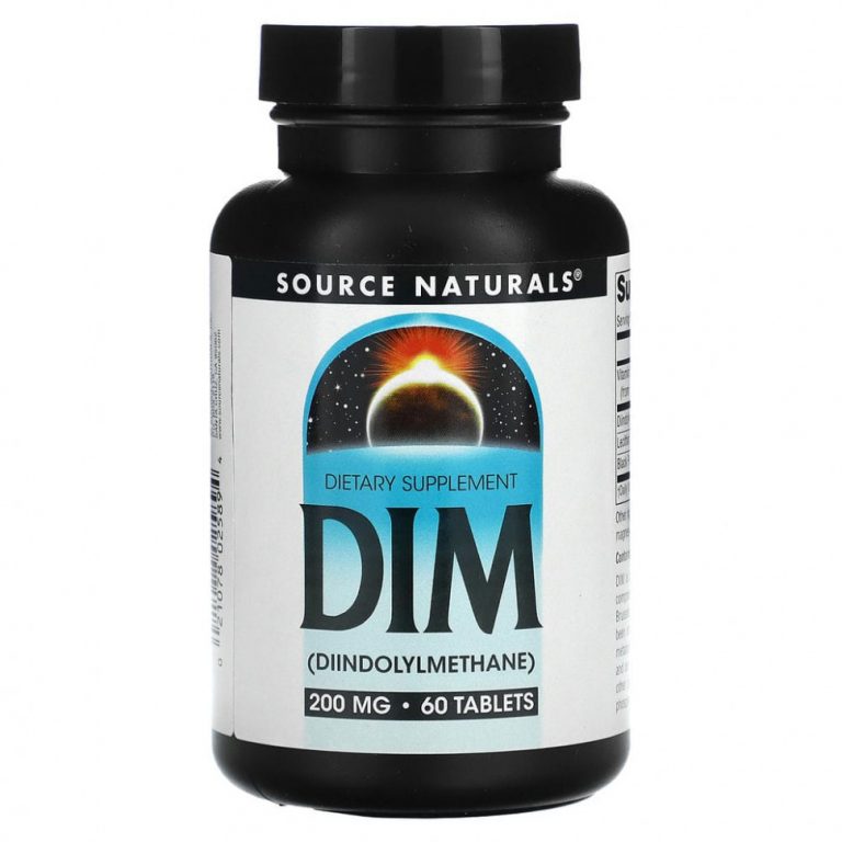 Source Naturals, DIM (дииндолинметан), 200 мг, 60 таблеток