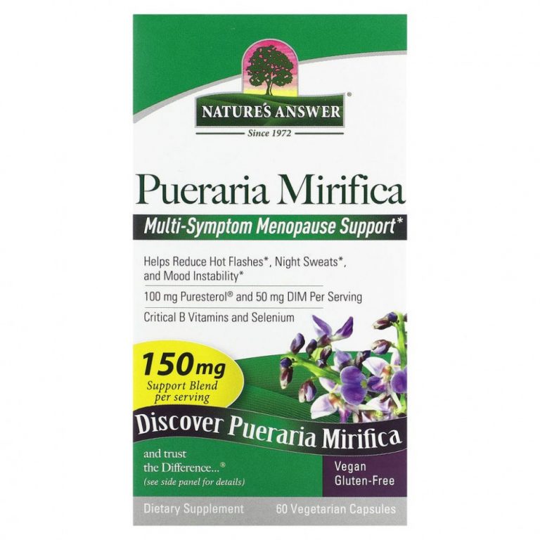 Nature’s Answer, Pueraria Mirifica, 100 mg, 60 Vegetarian Capsules