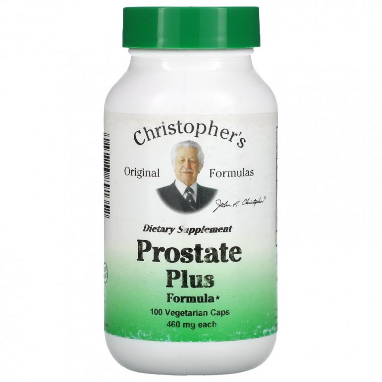 Christopher’s Original Formulas, Prostate Plus Formula, 460 мг, 100 вегетарианских капсул