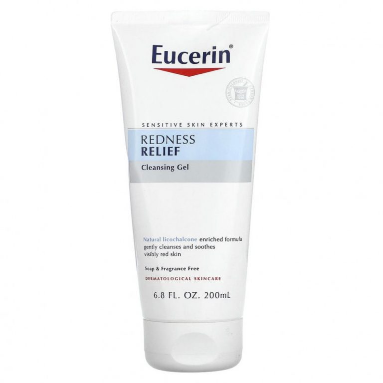 Eucerin, Уменьшение покраснения, очищающий гель, без отдушек, 200 мл (6,8 жидк. унций)