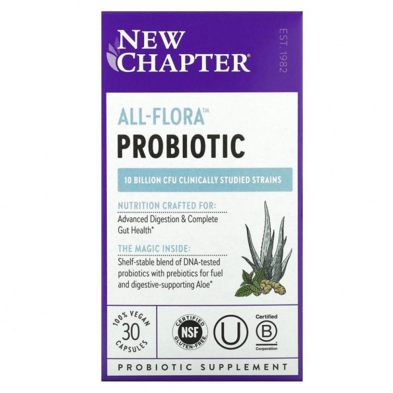 New Chapter, Probiotic All-Flora, 30 Vegan Capsules