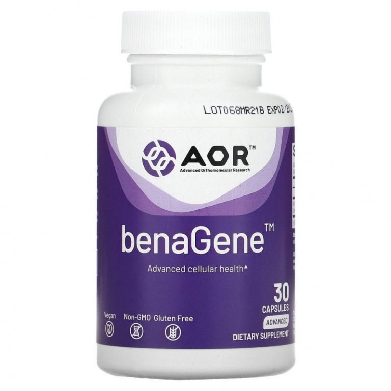 Advanced Orthomolecular Research AOR, BenaGene, 30 вегетарианских капсул