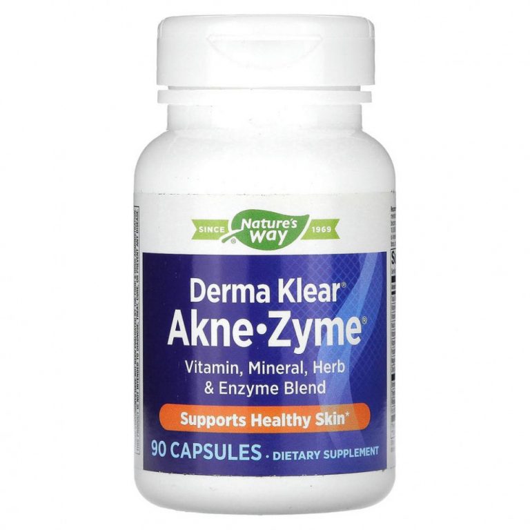 Enzymatic Therapy, Derma Klear Akne-Zyme, для здоровья кожи, 90 капсул