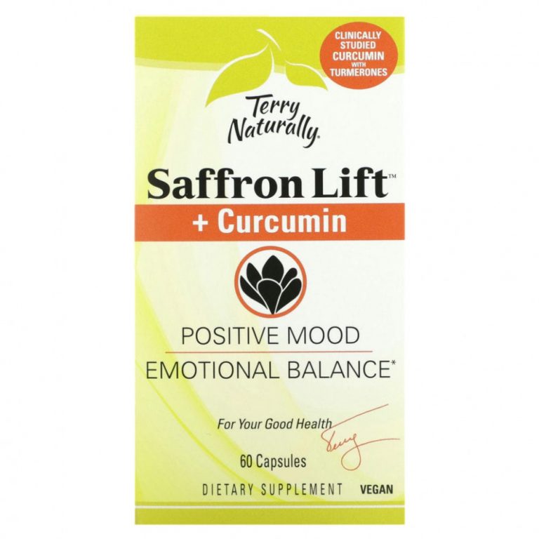 Terry Naturally, Saffron Life + куркумин« 60 капсул