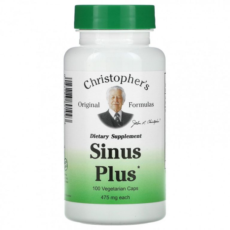 Christopher’s Original Formulas, Sinus Plus Formula, 475 mg, 100 Vegetarian Caps