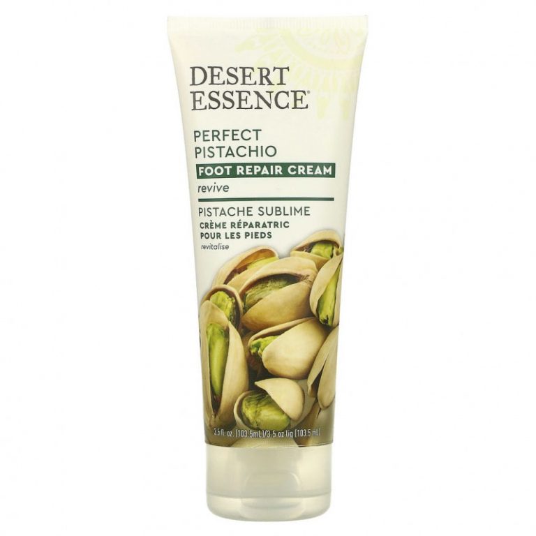 Desert Essence, Organics, восстанавливающий крем для ног, Perfect Pistachio, 103,5 мл (3,5 жидкой унции)