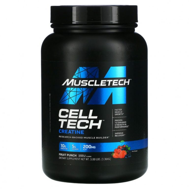 Muscletech, Performance Series, CELL-TECH Creatine, фруктовый пунш, 1,36 кг (3 фунта)