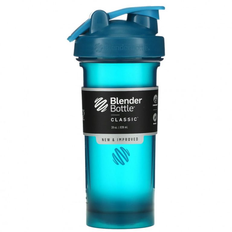 Blender Bottle, Classic with Loop, классический шейкер с петелькой, океанический голубой, 828 мл (28 унций)