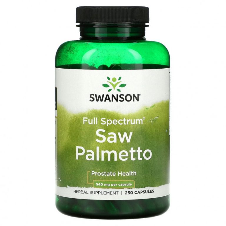 Swanson, Full Spectrum Saw Palmetto, Prostate, 540 mg, 250 Capsules