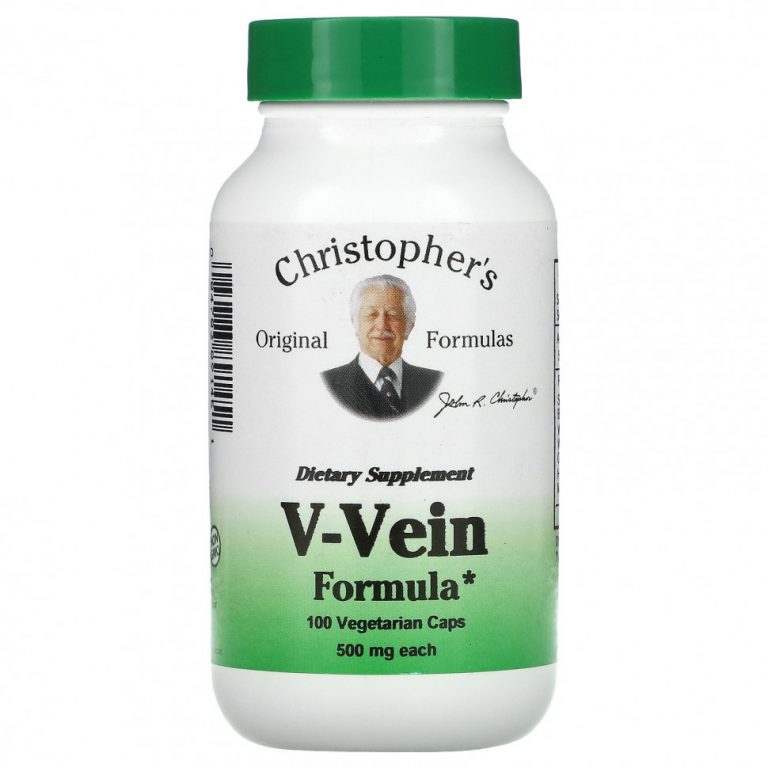 Christopher’s Original Formulas, V-Vein Formula, 500 мг, 100 вегетарианских капсул