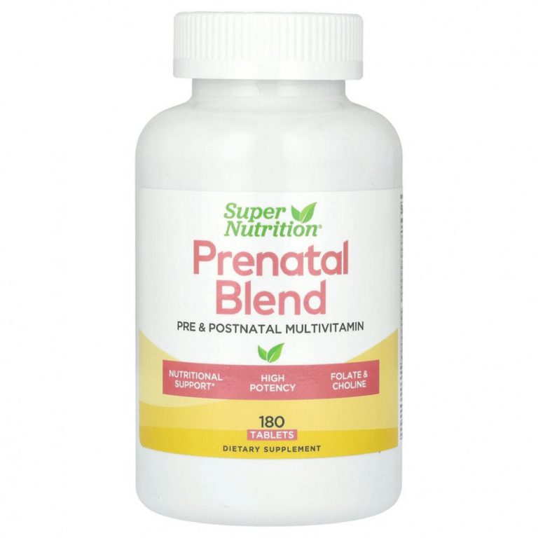 Super Nutrition, Смесь PreNatal, 180 таблеток