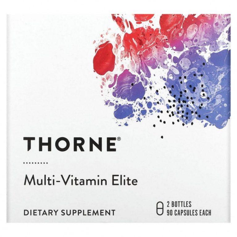 Thorne Research, Multi-Vitamin Elite, мультивитамины для приема утром и вечером, 2 флакона, по 90 капсул