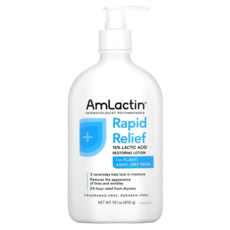 AmLactin, Rapid Relief, восстанавливающий лосьон для кожи, без отдушки, 400 г (14,1 унции)