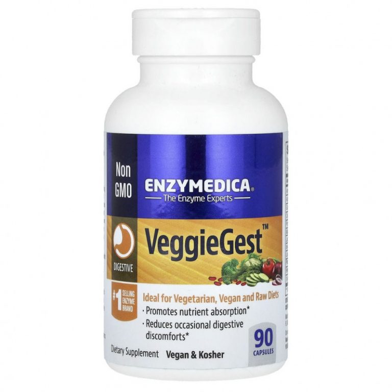 Enzymedica, VeggieGest, (предыдущее название Gastro), 90 капсул