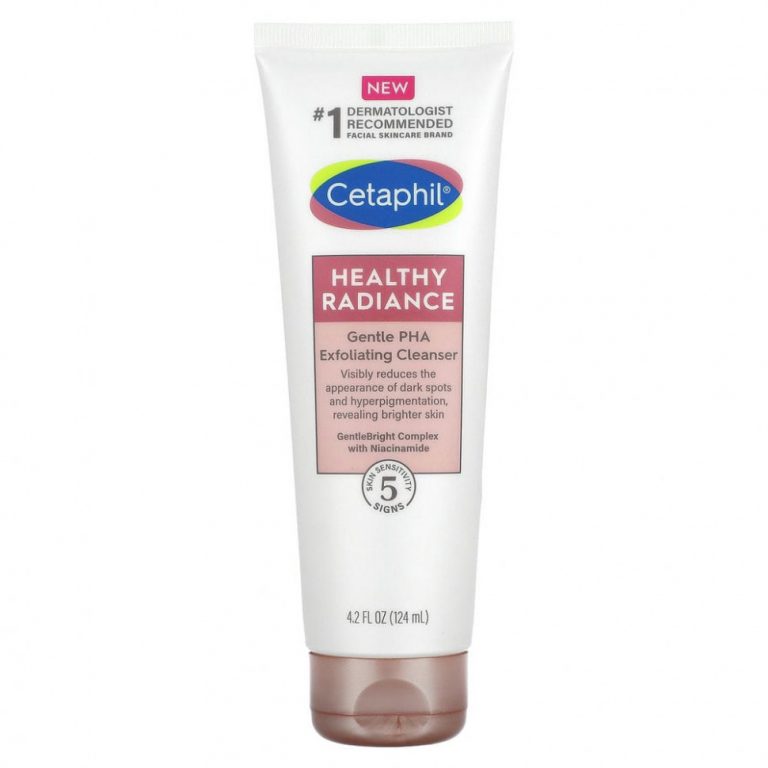 Cetaphil, Healthy Radiance, нежное отшелушивающее очищающее средство с ПГК, 124 мл (4,2 жидк. Унции)