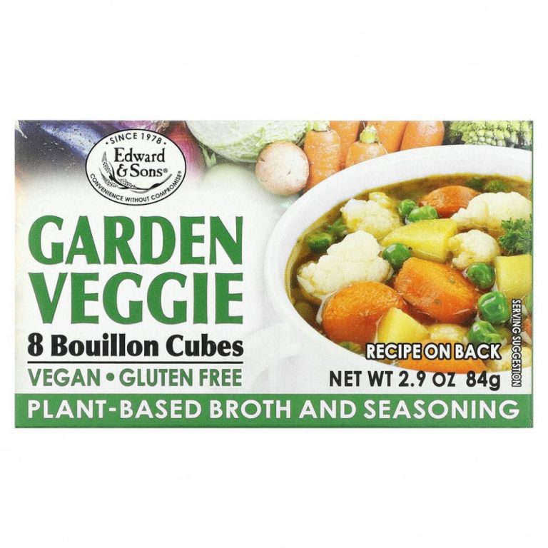 Edward & Sons, Edward & Sons, Garden Veggie, Bouillon Cubes, 8 Cubes