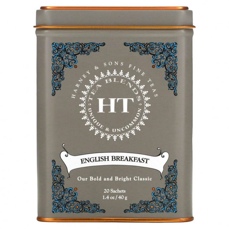 Harney & Sons, English Breakfast, чайная смесь HT, черный чай, 20 пакетиков, 40 г (1,4 унции)