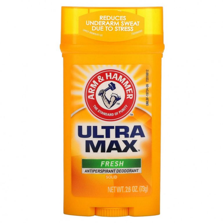 Arm & Hammer, UltraMax, твердый дезодорант-антиперспирант для мужчин, аромат «Свежесть», 73 г (2,6 унции)