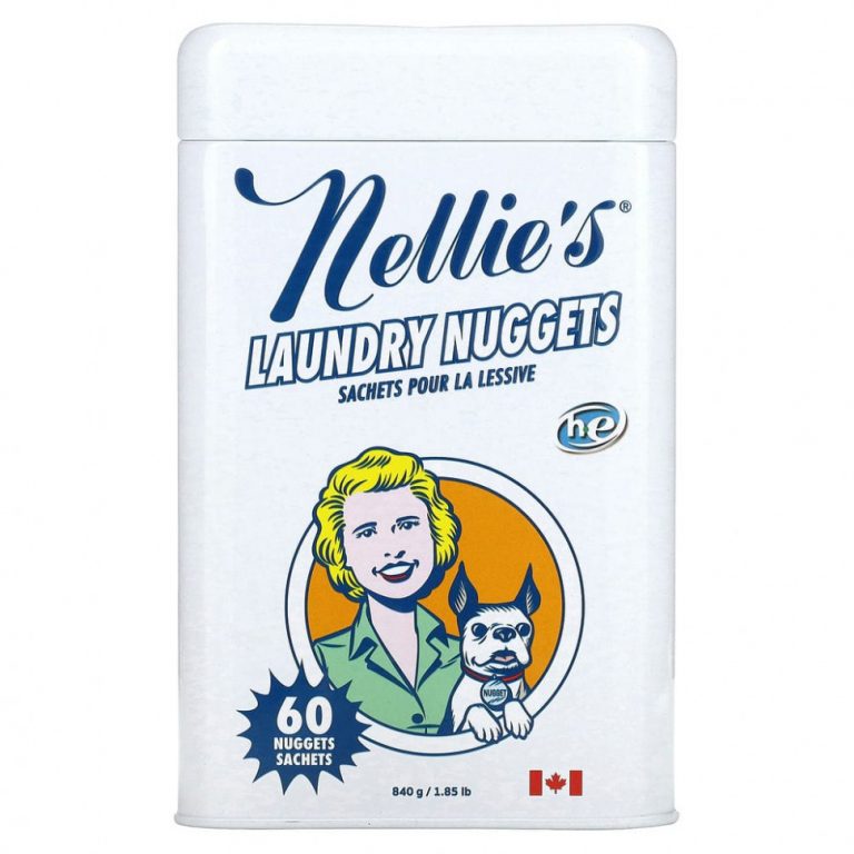 Nellie’s, Laundry Nuggets, Unscented, 60 Loads, 1.85 lb (840 g)