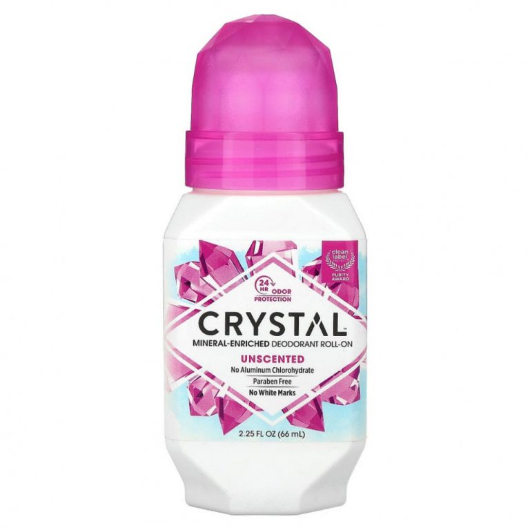 Crystal Body Deodorant, минеральный шариковый дезодорант, без запаха, 66 мл (2,25 жидк. унции)