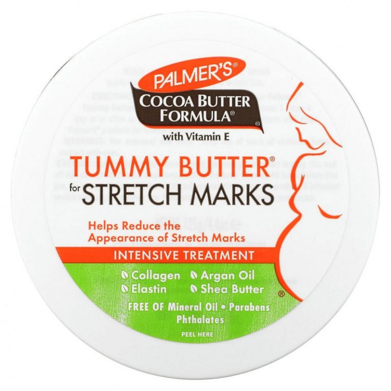 Palmer’s, Формула с какао-маслом, масло для живота Tummy Butter, против растяжек, 125 г (4,4 унции)