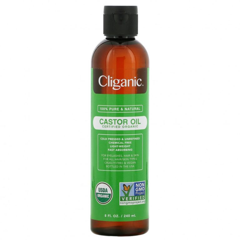 Cliganic, на 100% чистое и натуральное касторовое масло, 240 мл (8 жидк. унций)