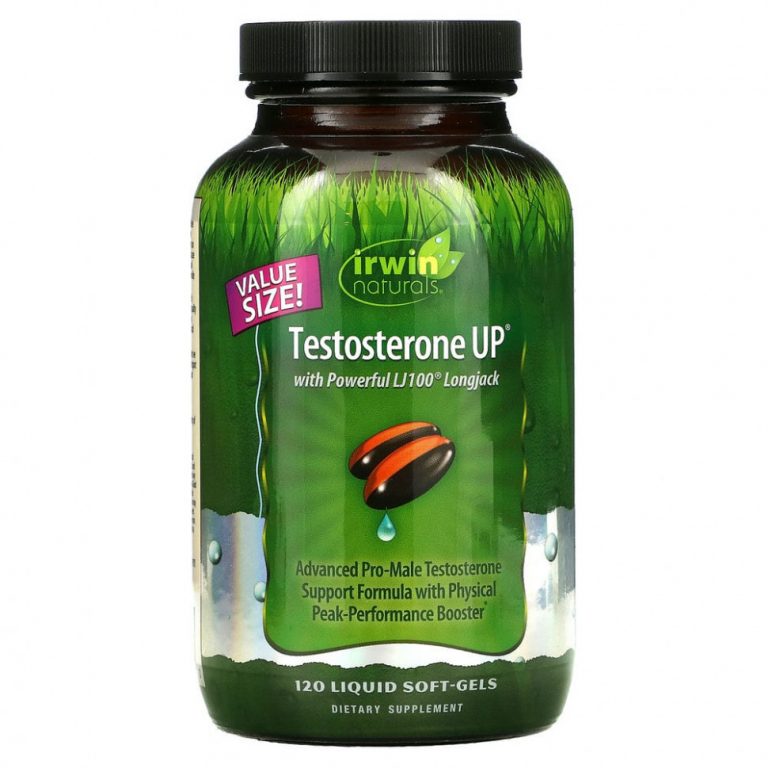 Irwin Naturals, Testosterone UP, тестостерон, 120 капсул с жидкостью