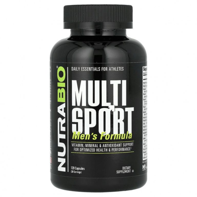 NutraBio Labs, MultiSport, добавка для мужчин, 120 капсул V-Cap