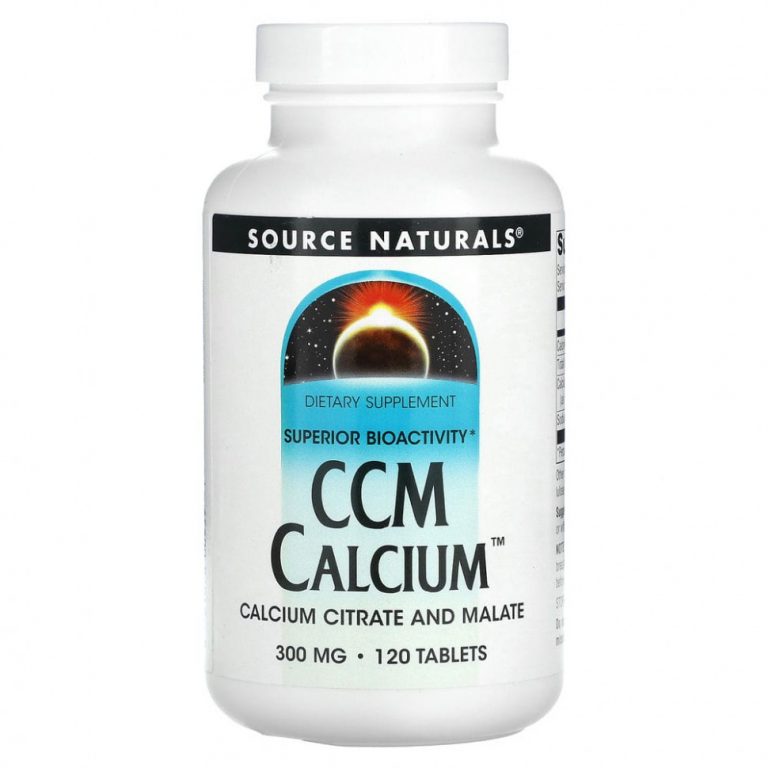 Source Naturals, CCM кальций, 300 мг, 120 таблеток