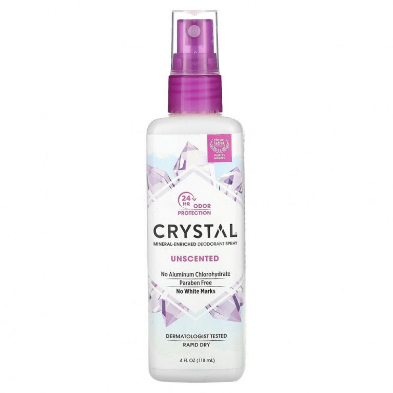 Crystal Body Deodorant, Минеральный аэрозольный дезодорант, без запаха, 118 мл