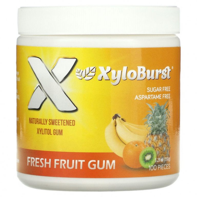 Xyloburst, Xylitol Chewing Gum, Fresh Fruit , 5.29 oz (150 g), 100 Pieces