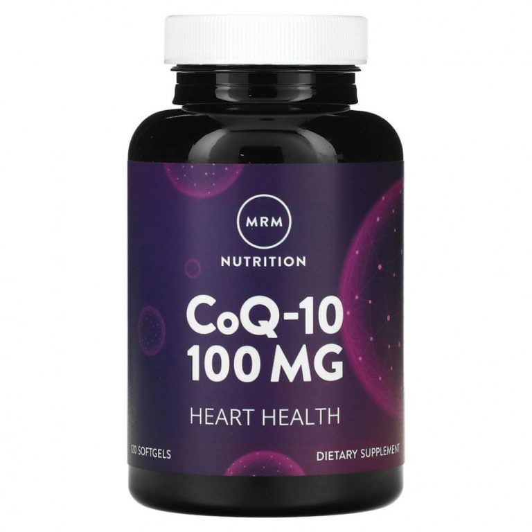 MRM, Nutrition, коэнзим Q10, 100 мг, 120 мягких таблеток