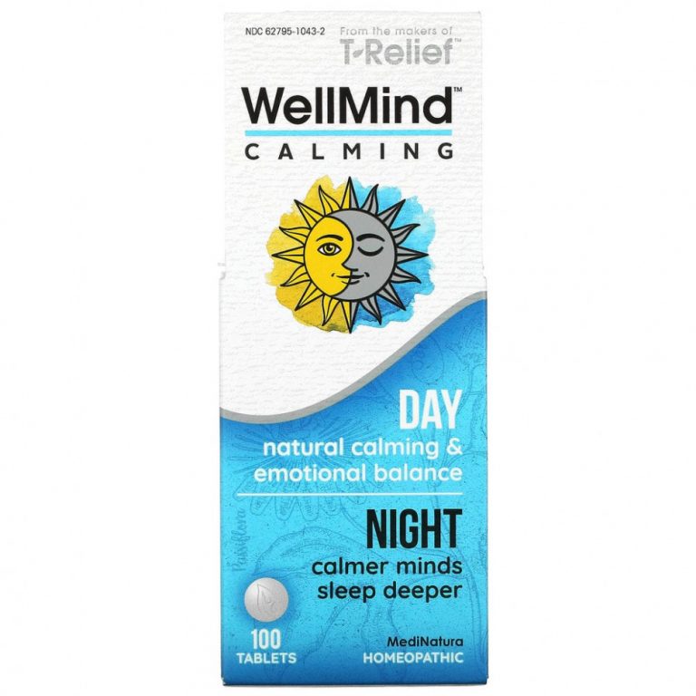 MediNatura, WellMind Calming Tablets, для снятия напряжения, 100 таблеток