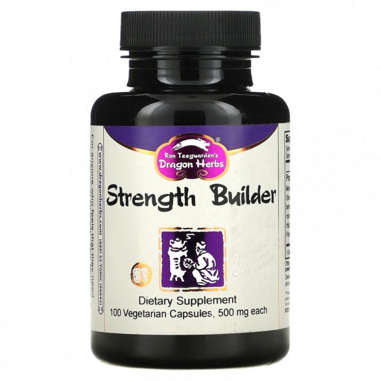 Dragon Herbs, Strength Builder, 500 мг, 100 вегетарианских капсул