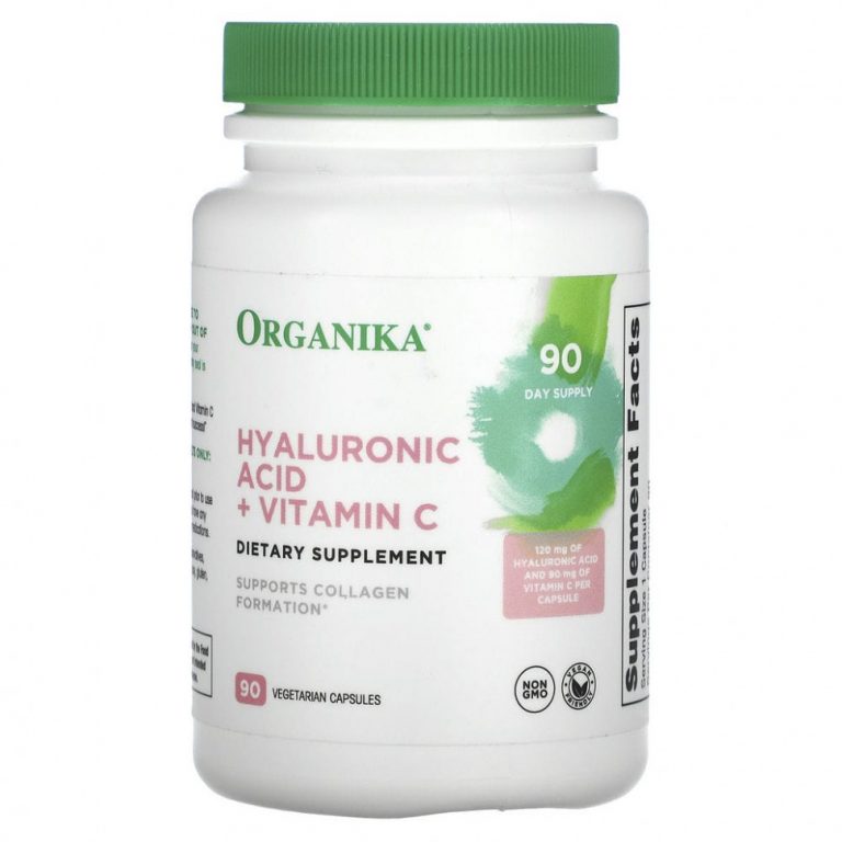 Organika, Hyaluronic Acid + Vitamin C, 90 Vegetarian Capsules