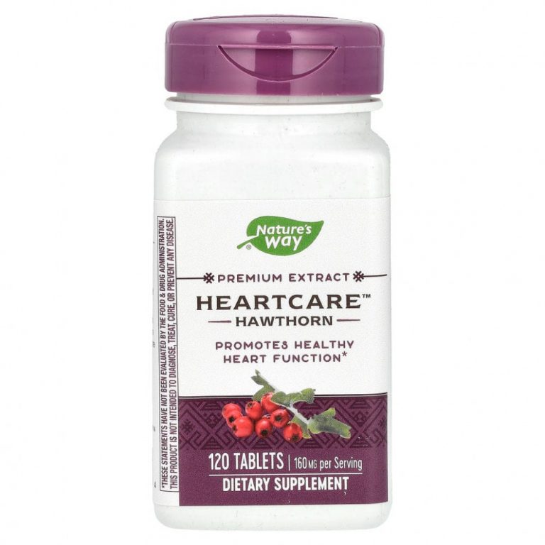 Nature’s Way, HeartCare, боярышник, 80 мг, 120 таблеток