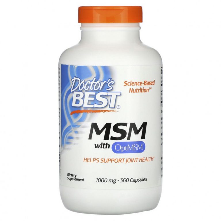 Doctor’s Best, МСМ с OptiMSM, 1000 мг, 360 капсул