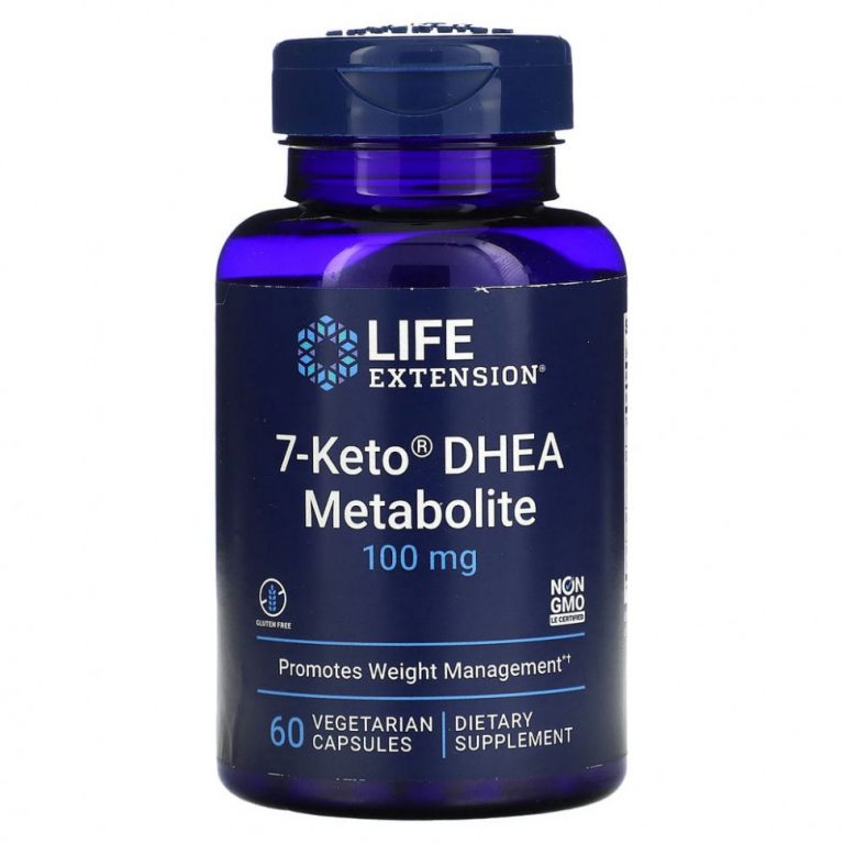 Life Extension, 7-Keto, ДГЭА, метаболит, 100 мг, 60 вегетарианских капсул