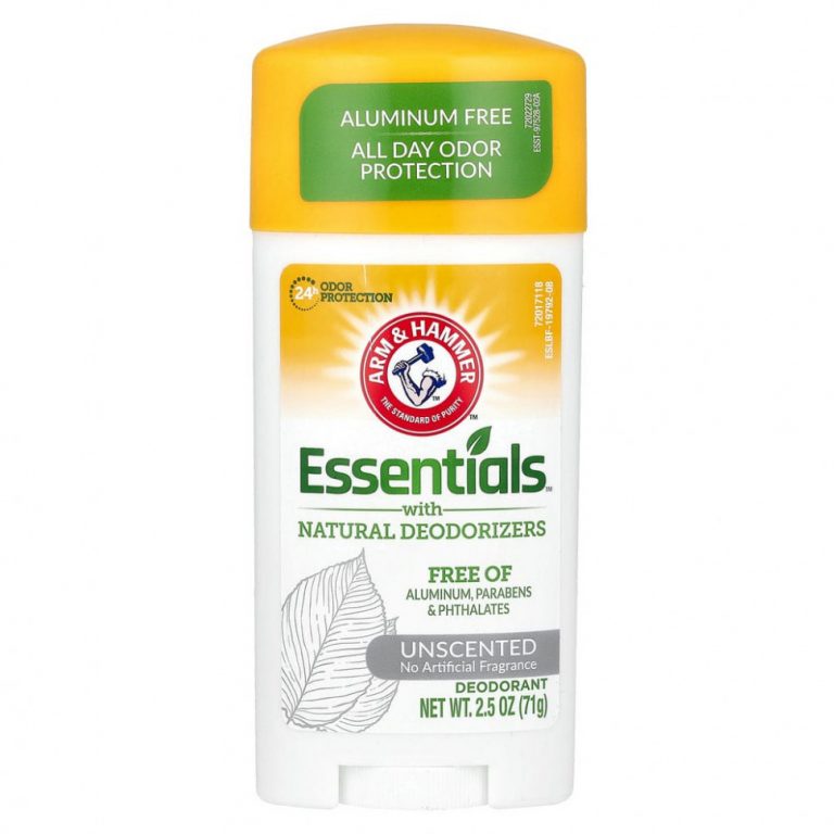 Arm & Hammer, Essentials, с натуральными дезодорирующими компонентами, дезодорант, без искусственных ароматизаторов, 71 г (2,5 унции)