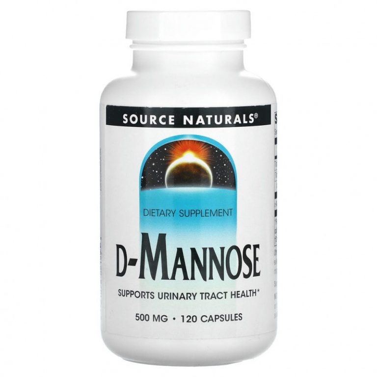 Source Naturals, D-манноза, 500 мг, 120 капсул