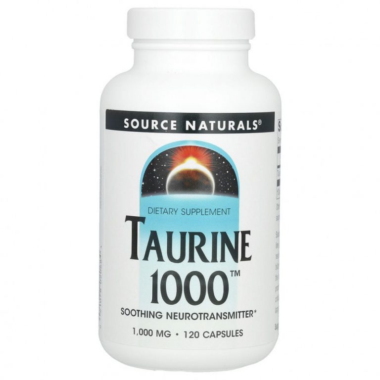 Source Naturals, таурин, 1000 мг, 120 капсул