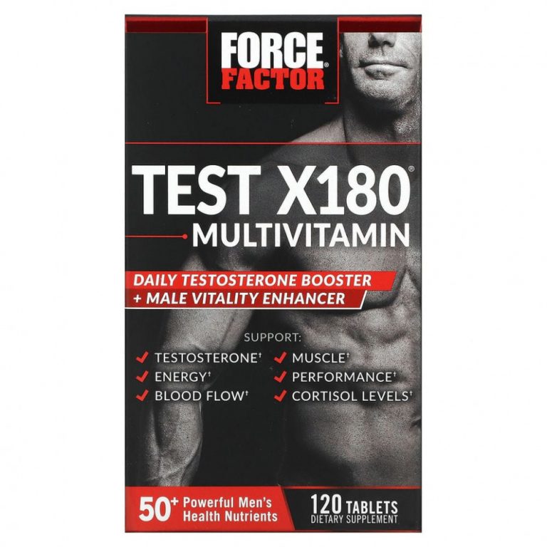 Force Factor, Мультивитамины Test X180, 120 таблеток